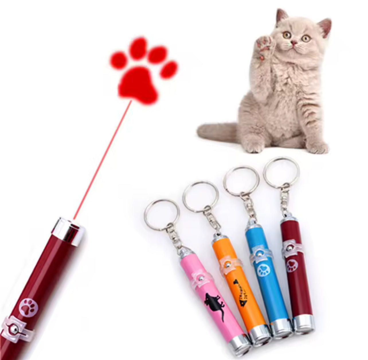Cat Toy Projector Flashlight with Mouse Projection
